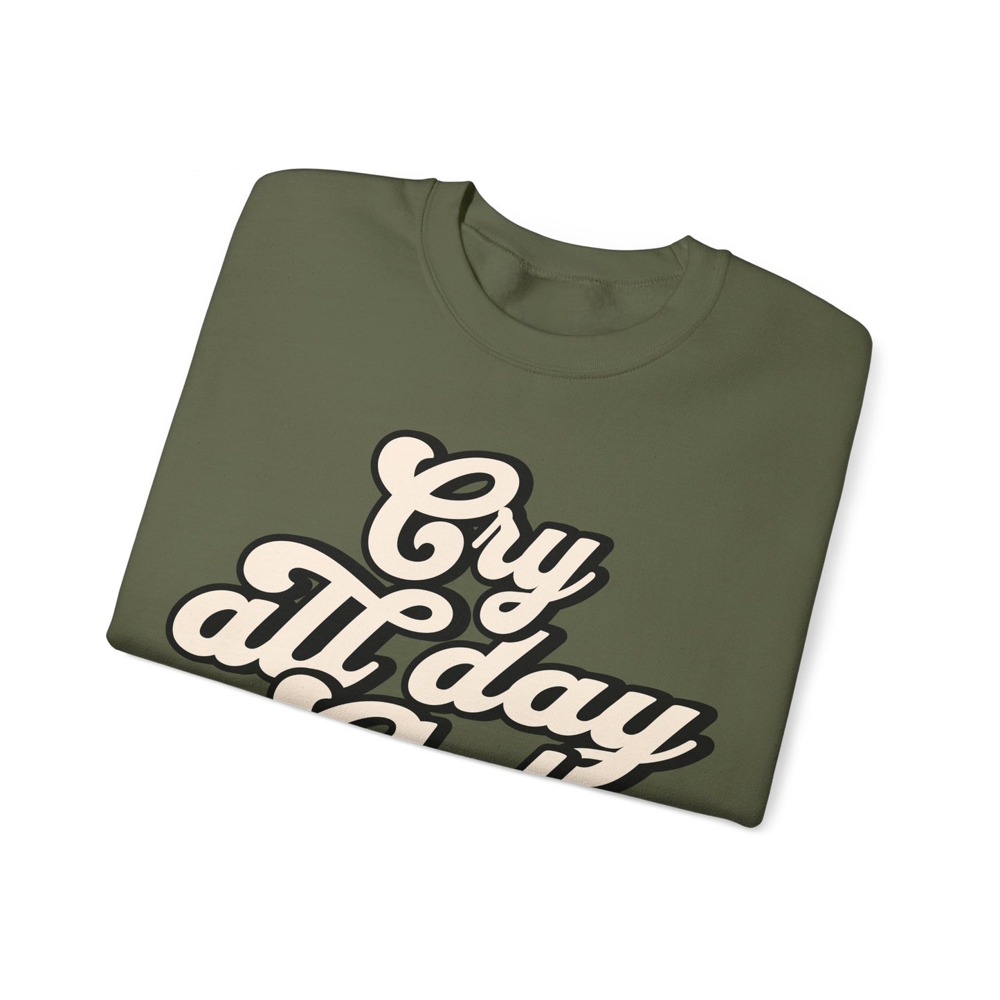 Cry All Day Club Unisex Heavy Blend™ Crewneck Sweatshirt - Grief, Death, Love, Loss, Mourning