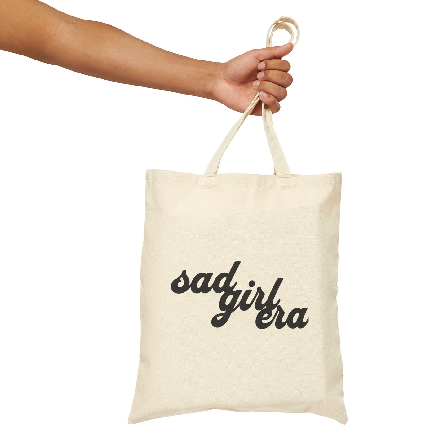 Sad Girl Era Cotton Canvas Tote Bag - Grief, Death, Love, Loss, Hope