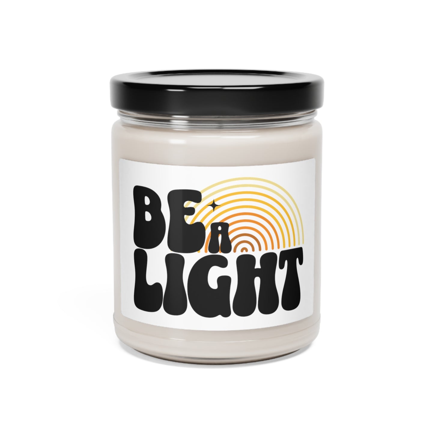 Be A Light - Retro Vintage Inspired Rainbow Scented Soy Candle, 9oz - Grief, Death, Love, Loss, Mourning, Hope