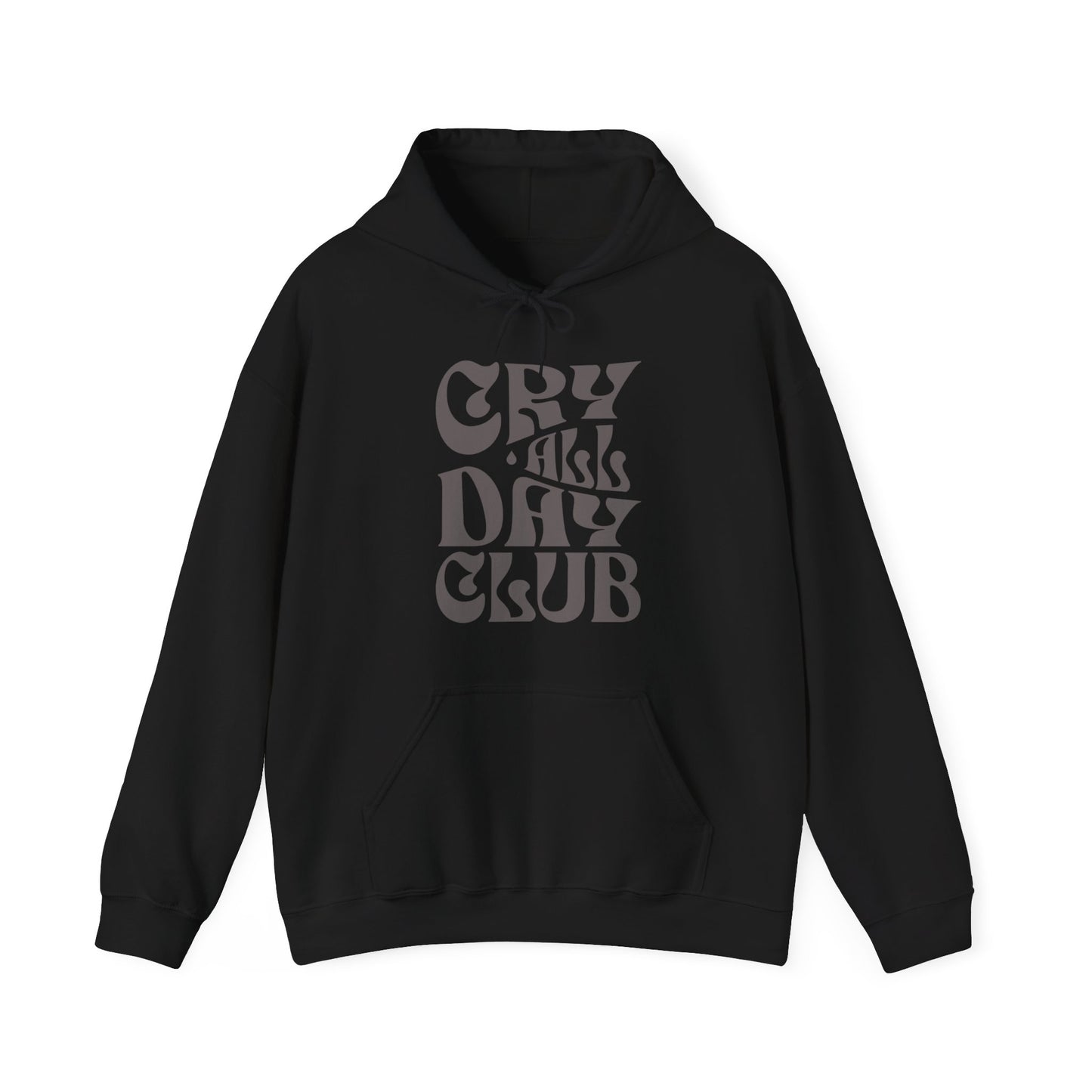 Cry All Day Club Unisex Heavy Blend™ Hooded Sweatshirt - Grief, Death, Love, Loss, Mourning