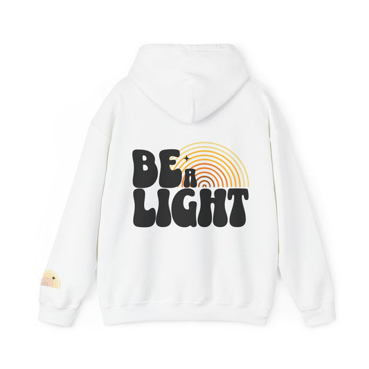 Be A Light - Vintage Inspired Rainbow Unisex Heavy Blend™ Hooded Sweatshirt - Grief, Death, Love, Loss, Mourning