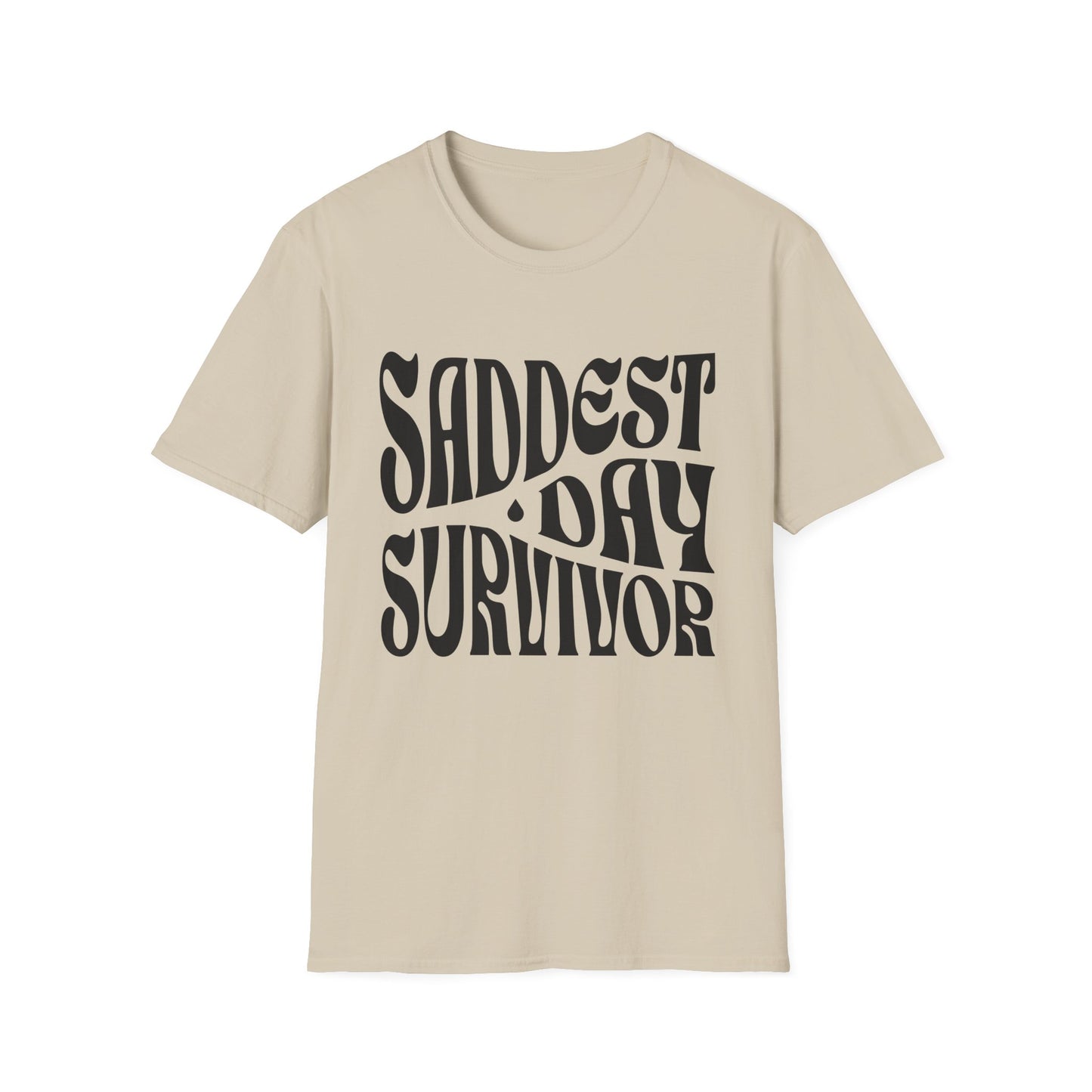 Saddest Day Survivor Unisex Softstyle T-Shirt - Grief, Death, Love, Loss