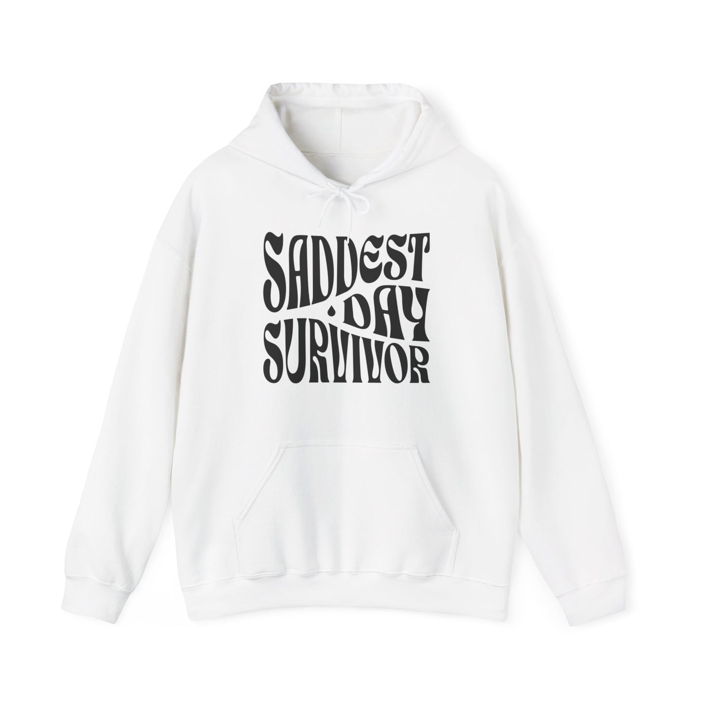 Saddest Day Survivor Unisex Heavy Blend™ Hooded Sweatshirt - Grief, Death, Love, Loss, Mourning