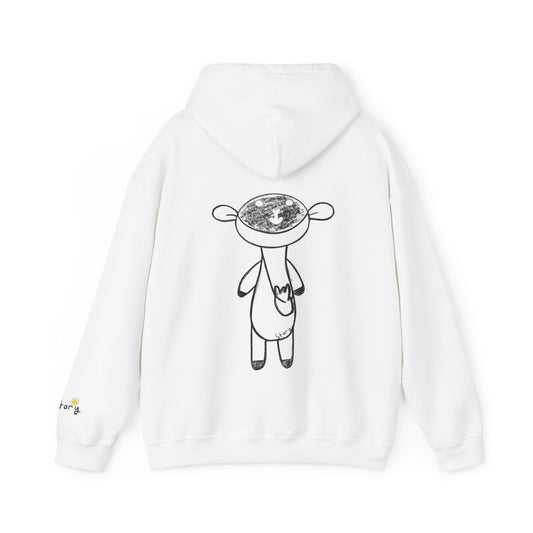 Story's Favorite Stuffie - Lamby - Unisex Heavy Blend™ Hooded Sweatshirt, White