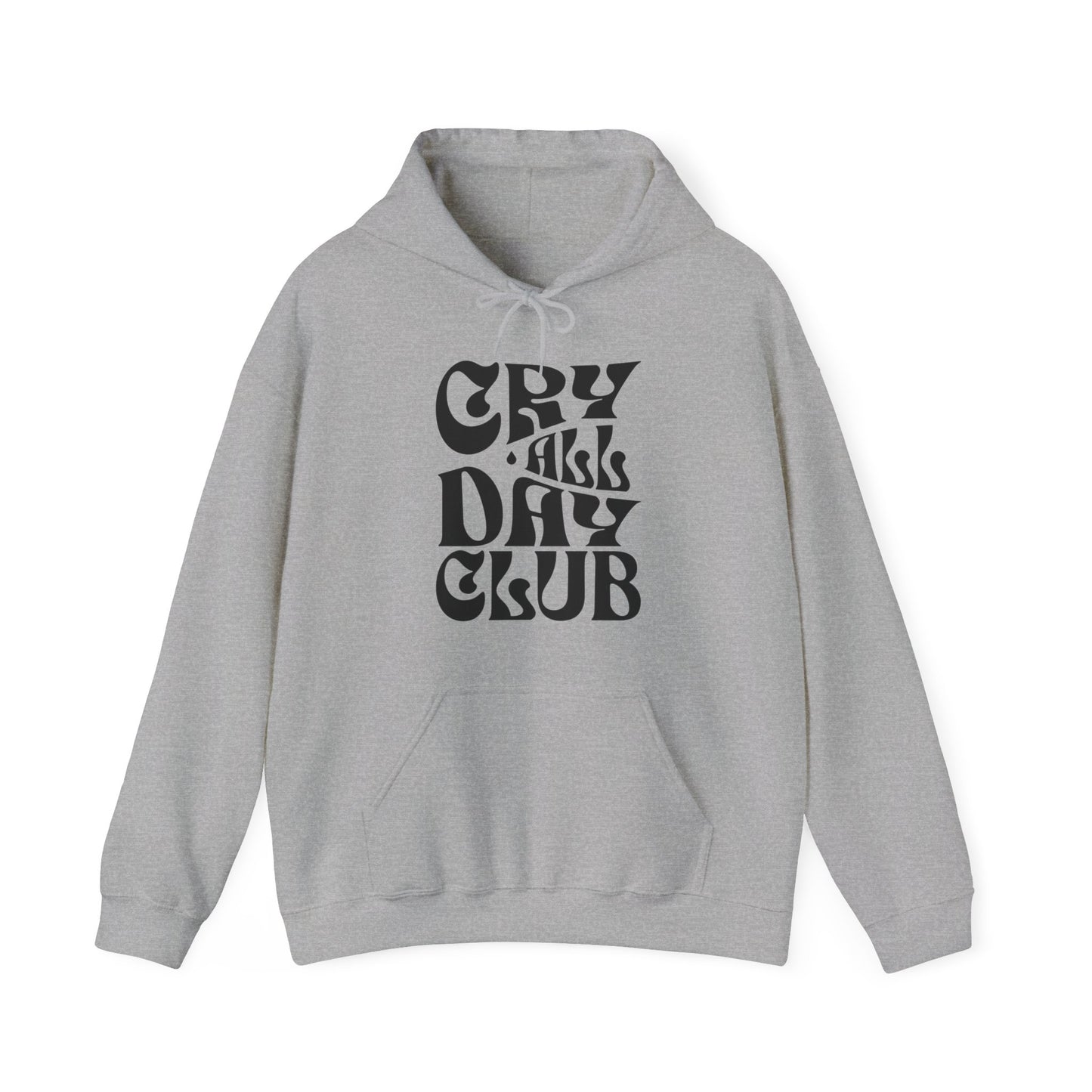 Cry All Day Club Unisex Heavy Blend™ Hooded Sweatshirt - Grief, Death, Love, Loss, Mourning