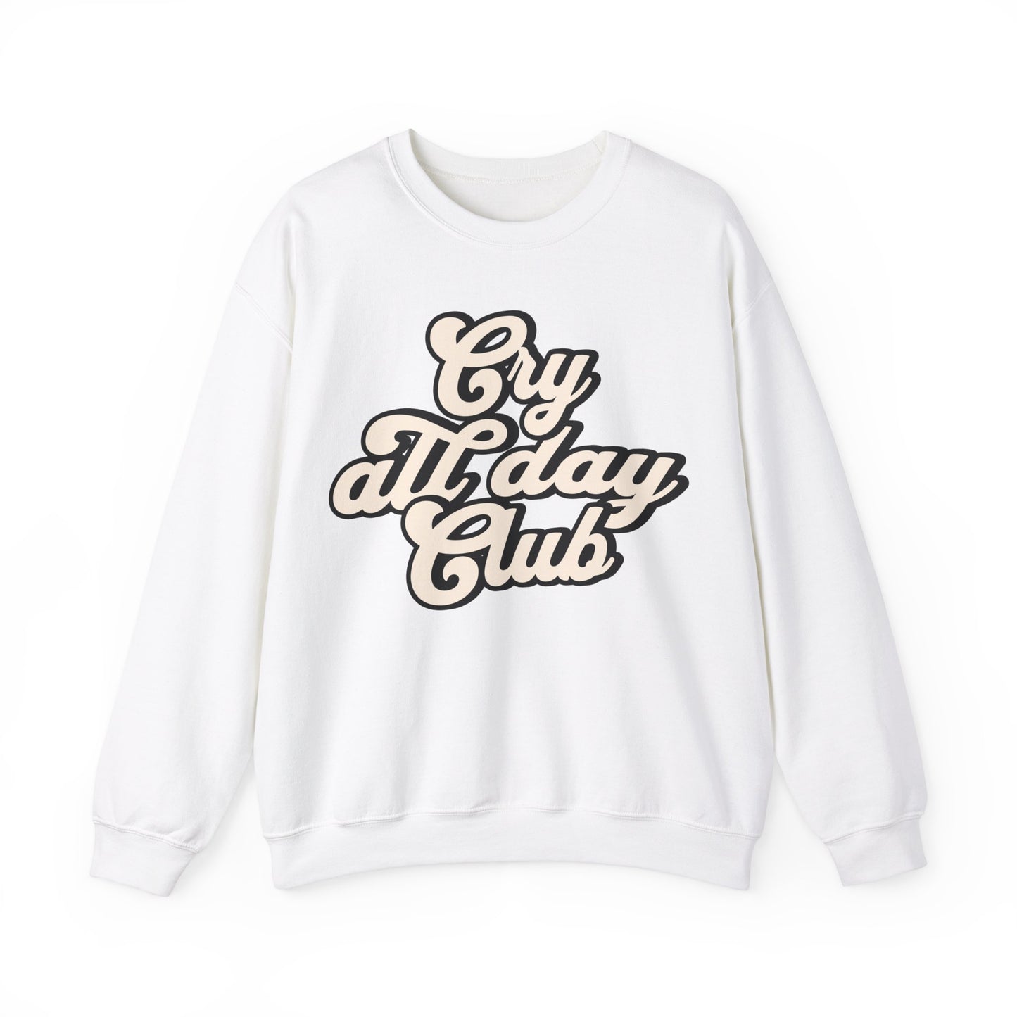 Cry All Day Club Unisex Heavy Blend™ Crewneck Sweatshirt - Grief, Death, Love, Loss, Mourning