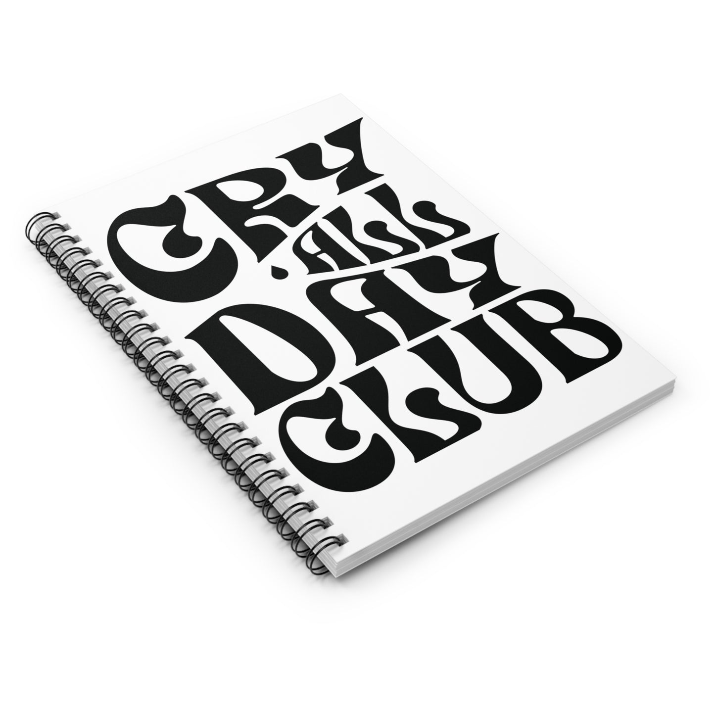 Cry All Day Club Spiral Rule Lined Notebook Journal