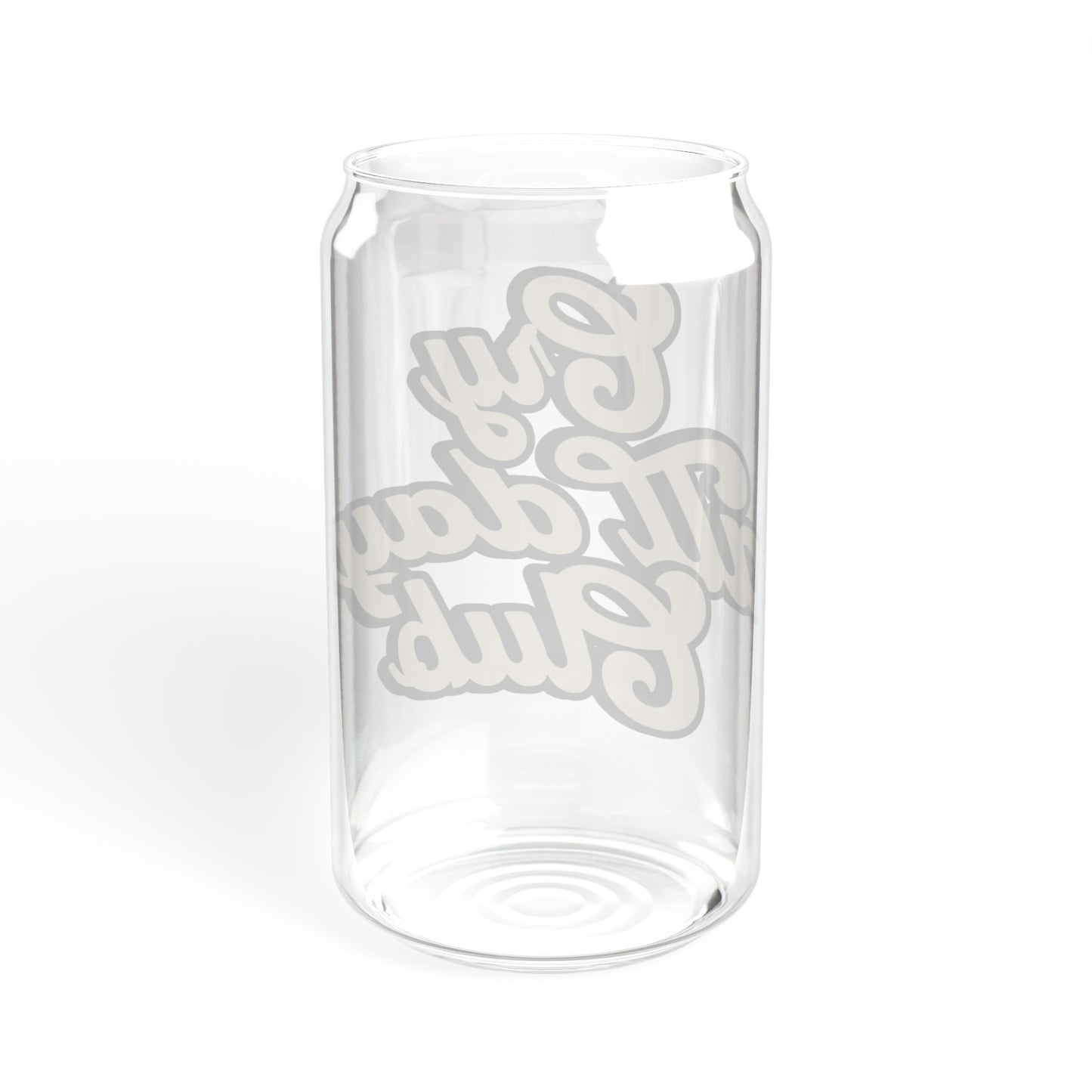 Cry All Day Club Sipper Glass Tumbler with Lid and Straw, 16oz