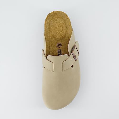 CUSHIONAIRE Women's Loom Cork Footbed Platform Clog with +Comfort, Wide Widths Available