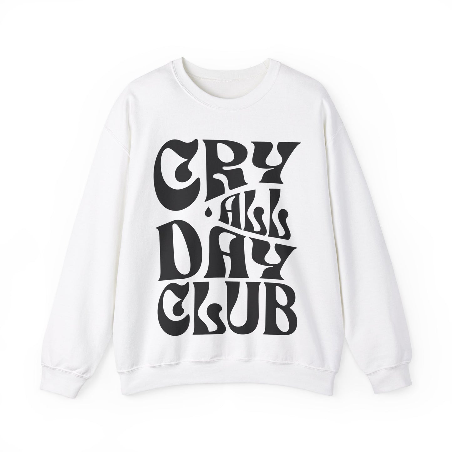 Cry All Day Club Unisex Heavy Blend™ Crewneck Sweatshirt - Grief, Death, Love, Loss, Mourning