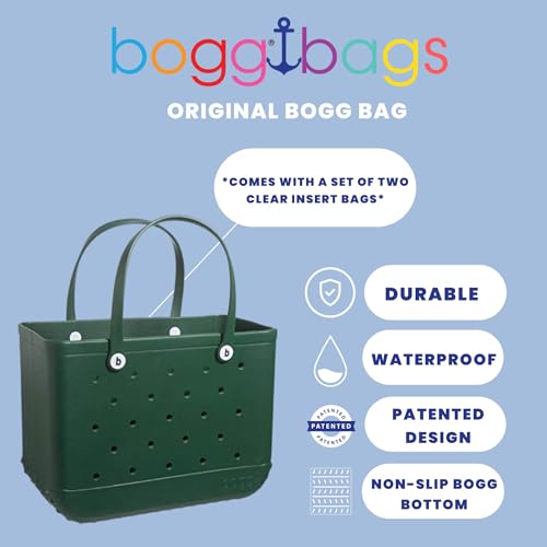 BOGG BAG Original X Large Waterproof Washable Tip Proof Durable Open Tote Bag for the Beach Boat Pool Sports 19x15x9.5