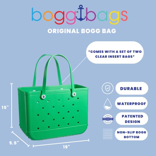 BOGG BAG Original X Large Waterproof Washable Tip Proof Durable Open Tote Bag for the Beach Boat Pool Sports 19x15x9.5