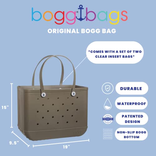 BOGG BAG Original X Large Waterproof Washable Tip Proof Durable Open Tote Bag for the Beach Boat Pool Sports 19x15x9.5