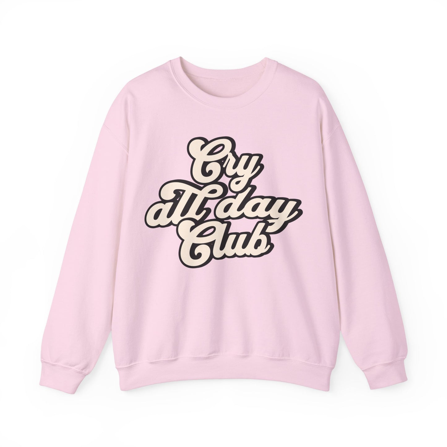 Cry All Day Club Unisex Heavy Blend™ Crewneck Sweatshirt - Grief, Death, Love, Loss, Mourning