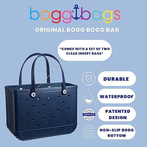 BOGG BAG Original X Large Waterproof Washable Tip Proof Durable Open Tote Bag for the Beach Boat Pool Sports 19x15x9.5