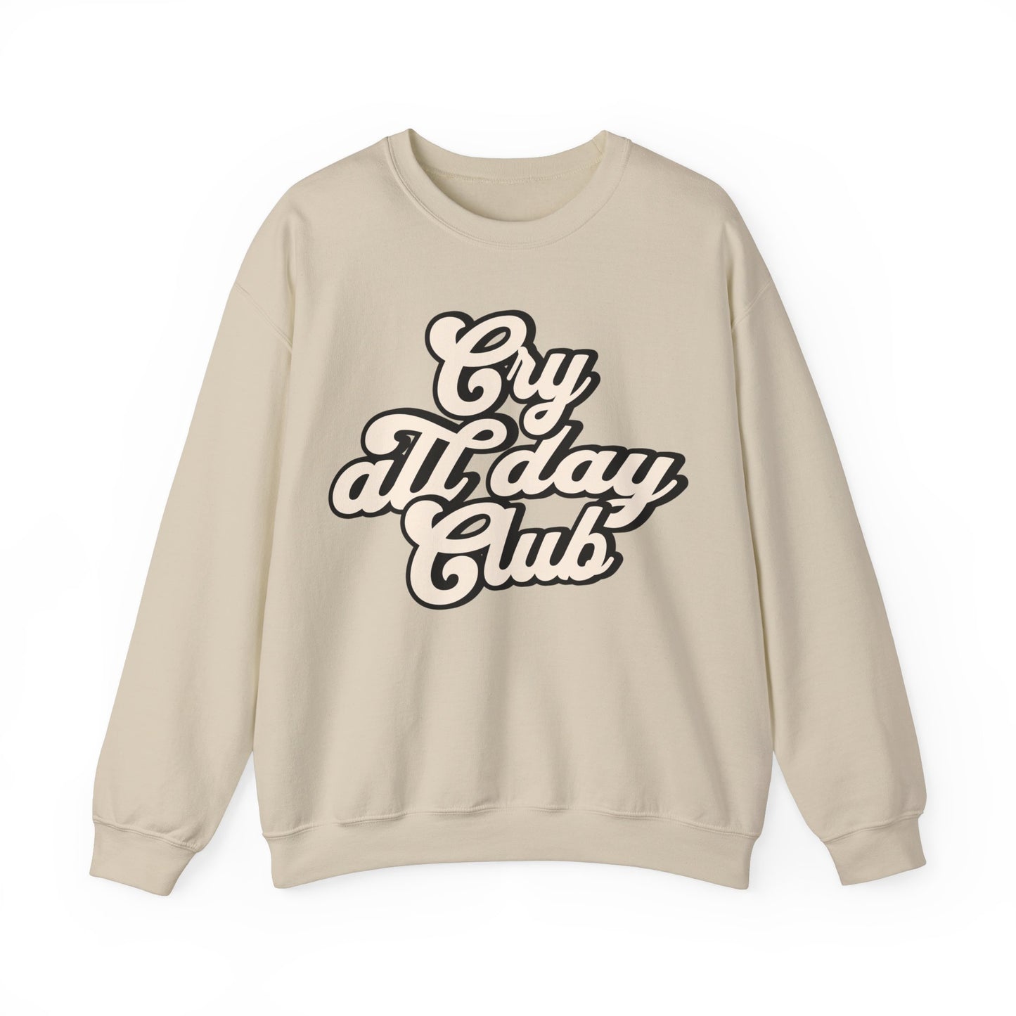 Cry All Day Club Unisex Heavy Blend™ Crewneck Sweatshirt - Grief, Death, Love, Loss, Mourning