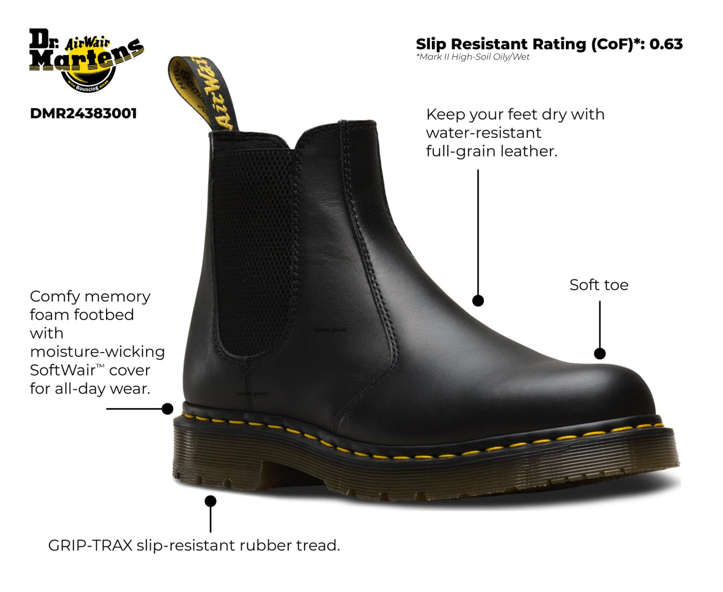 Dr. Martens Women's Work Chelsea Boot