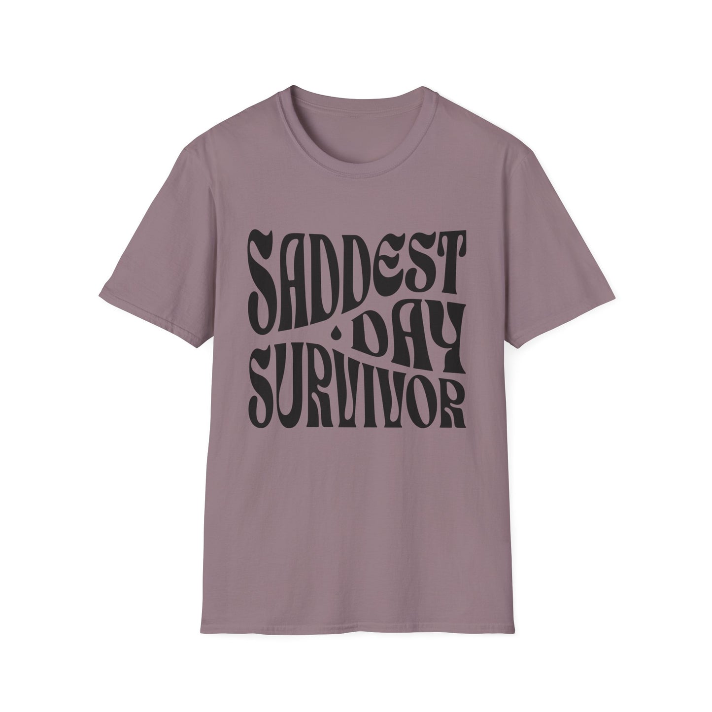 Saddest Day Survivor Unisex Softstyle T-Shirt - Grief, Death, Love, Loss