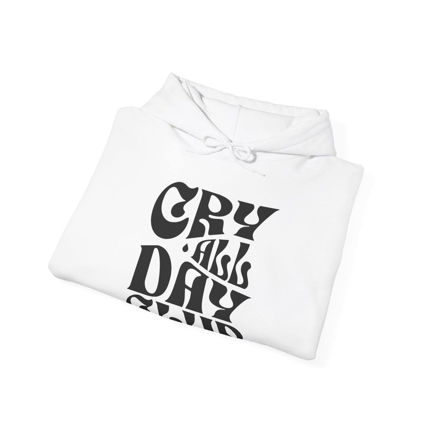 Cry All Day Club Unisex Heavy Blend™ Hooded Sweatshirt - Grief, Death, Love, Loss, Mourning