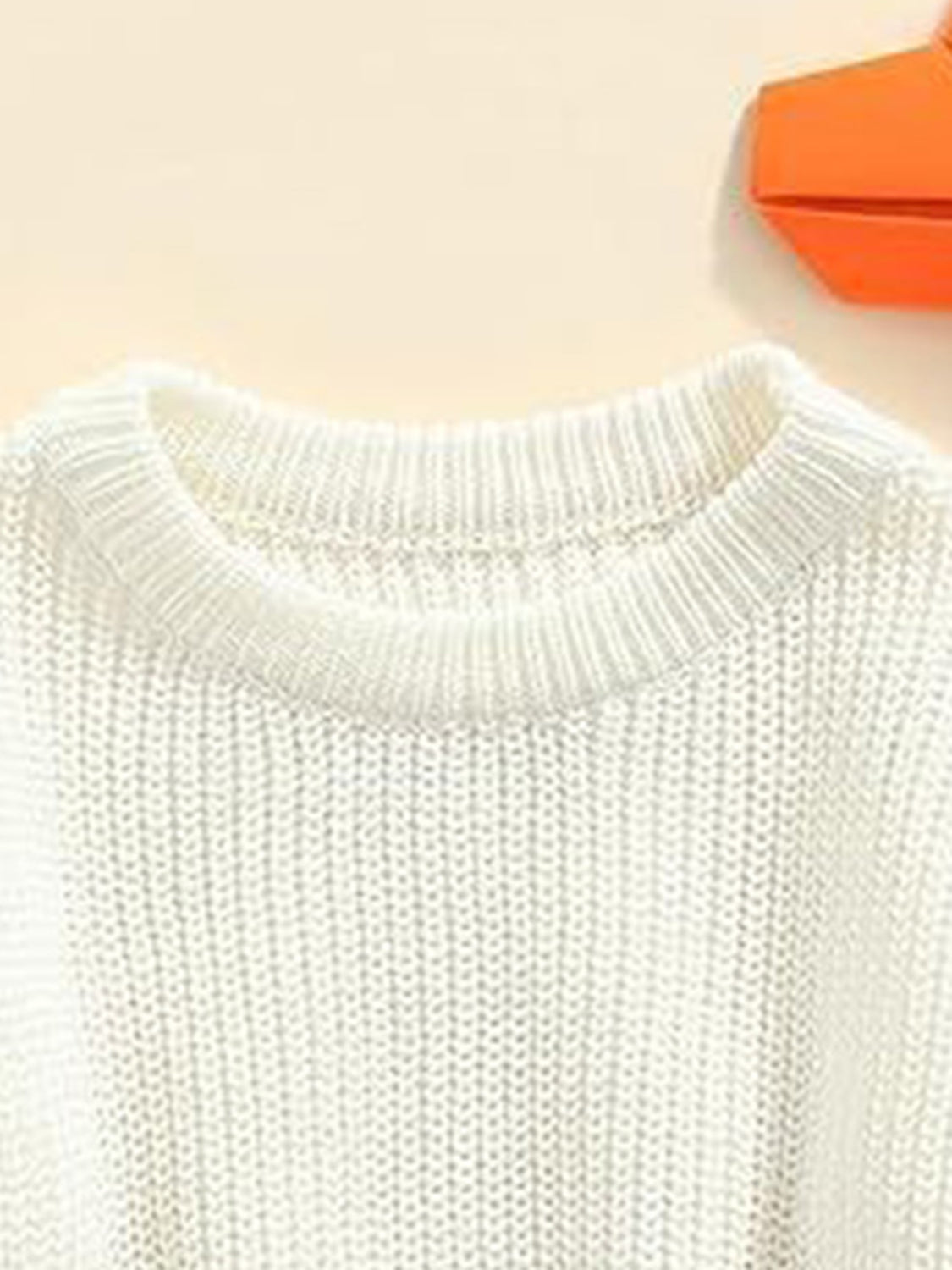 Crew Neck Pullover Cozy Knit Long Sleeve Baby/Kid/Toddler Sweater