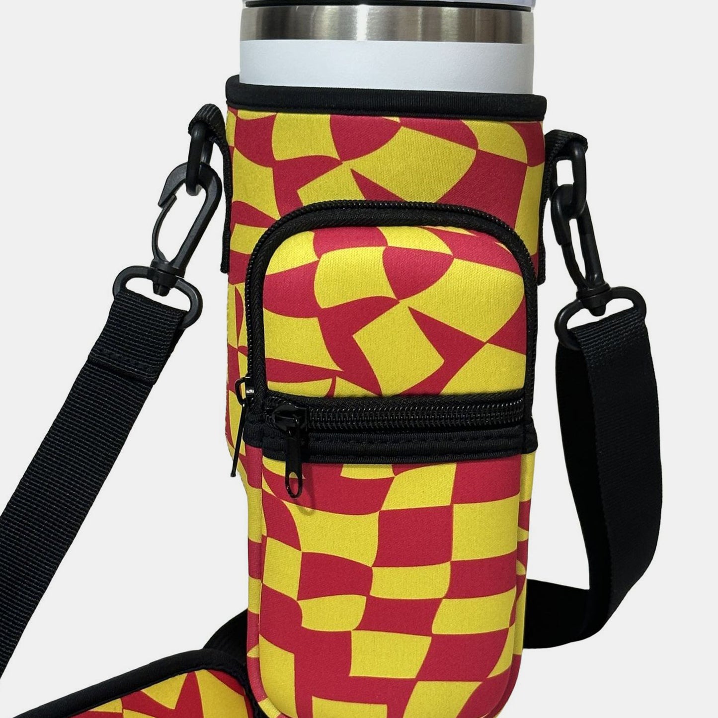 40 Oz Insulated Tumbler Cup Sleeve With Adjustable Shoulder Strap