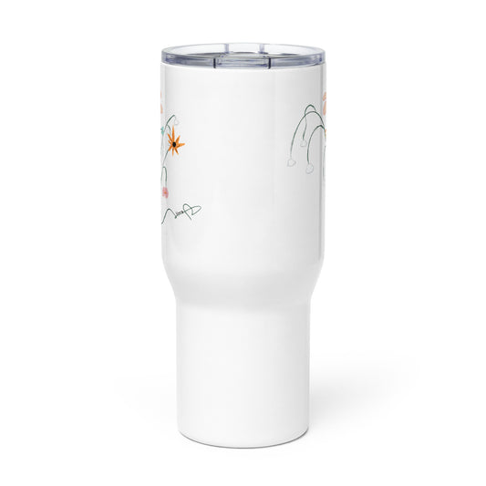 Story's Bouquet Travel Mug Tumbler with Handle